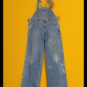 Vintage Paco Distressed Overalls Blue Jean 36 X 33 Retro 90s Painters Farmers